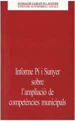Informe Pi i Sunyer sobre l'ampliació de competències municipals