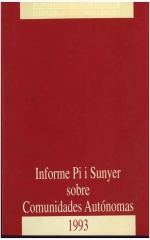 Informe Pi i Sunyer sobre Comunidades Autónomas 1993