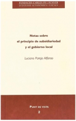 2. Notas sobre el principio de subsidiariedad y el gobierno local