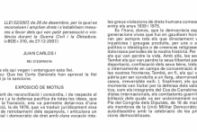 La Ley de la Memoria Histórica. Un texto histórico-jurídico (2007)